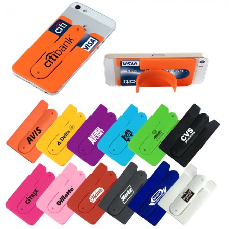 Smart Silicone Phone Wallet With Stand